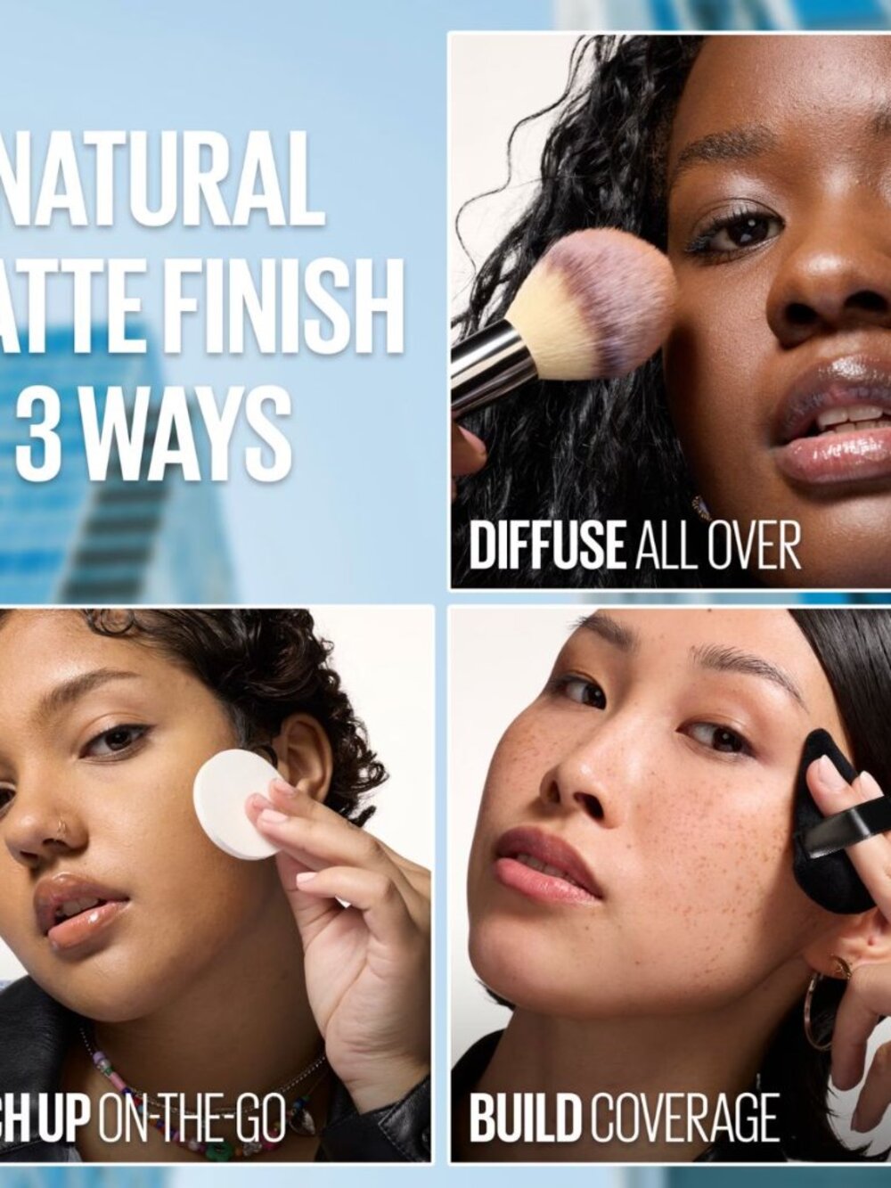 Maybelline Fit Me Matte Powder 310 Sun Beige 3 Pack - Picture 5 of 7